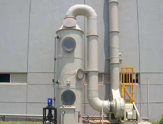 废气塔工程耐酸碱立式泵使用场景